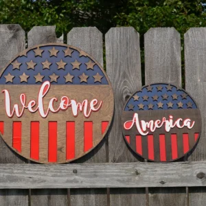 patriotic wood signs