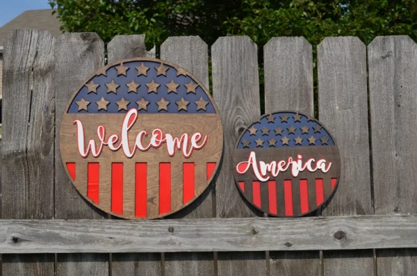 patriotic wood signs