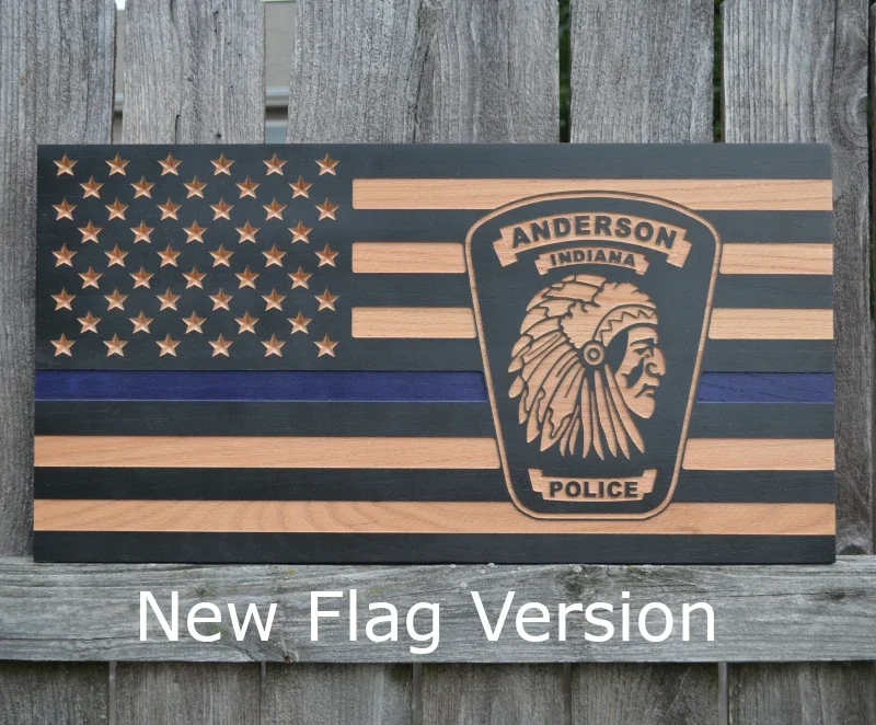 Custom Agency Wood Flags