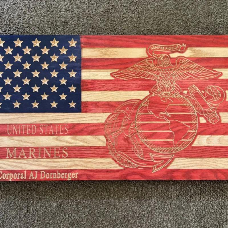 Custom Wood Flags