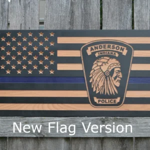 Anderson PD version 2 flag - Thin Blue Line